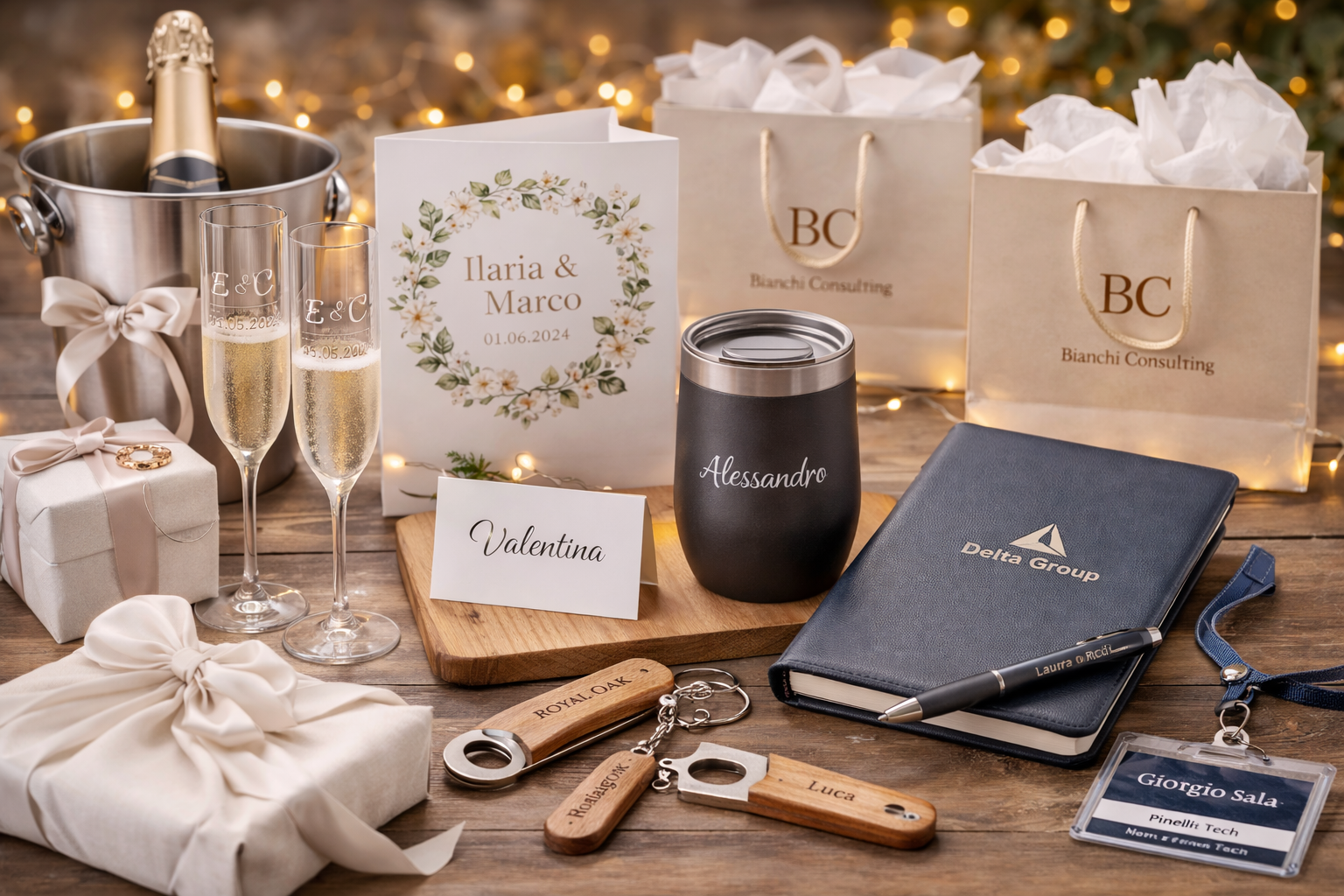 5 occasioni in cui un regalo personalizzato fa davvero la differenza (matrimoni, eventi, aziende)